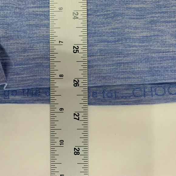 Lululemon Swiftly Tech Short Sleeve Tee 8 Heathered Blue Workout Gym *flaw - Picture 8 of 8